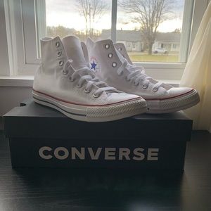 White Converse Hightops